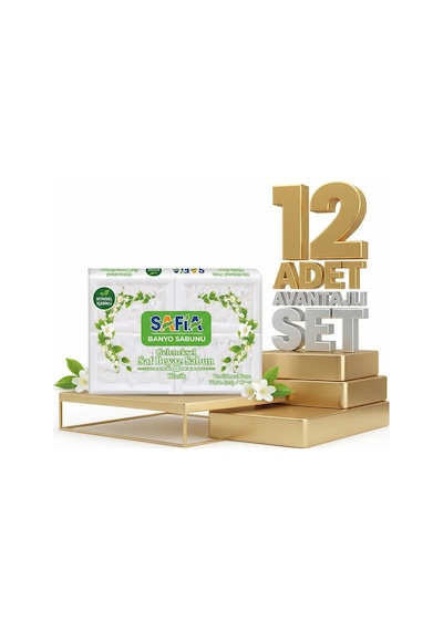 Safia Beyaz Banyo Sabunu 12x600 Gr Diğer