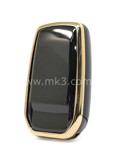 Lüx Toyota Corolla Flama X Pack 3 Buton Nano Anahtar Kılıfı Siyah Gold Altın Renk 1.ci Kalite