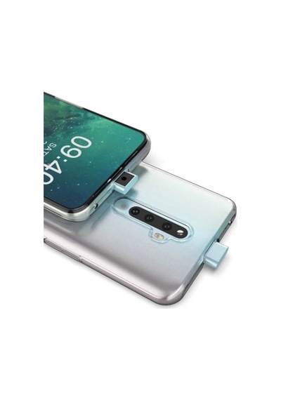 Oppo Reno 2z Kılıf Zore Süper Silikon Kapak Renksiz
