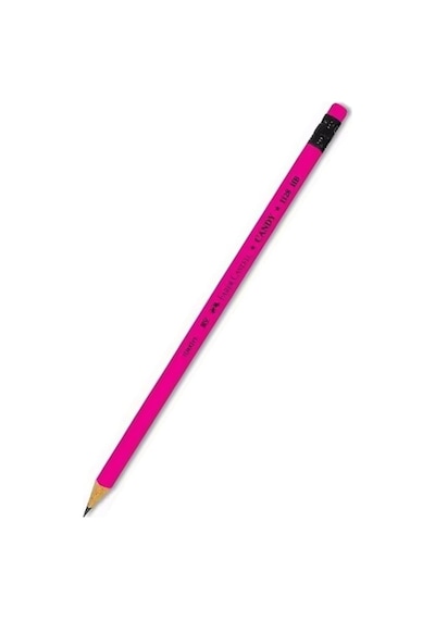 Kurşun Kalem Silgili 4 Adet Candy Hb Siyah Kurşun Kalem Silgili Kalem Neon Desenli Hb Kalem