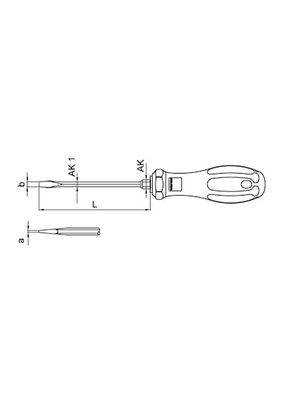 Ceta Form C-plus Düz Uçlu Tornavida Çekiçlenebilir - 10 X 175 Mm