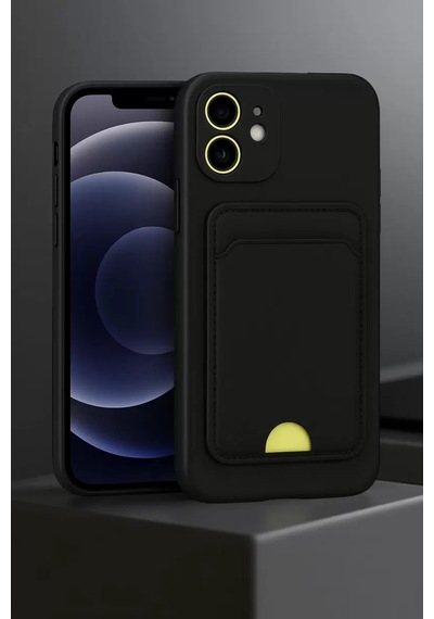 Newface Apple İphone 11 Kılıf Kelvin Kartvizitli Silikon - Mavi