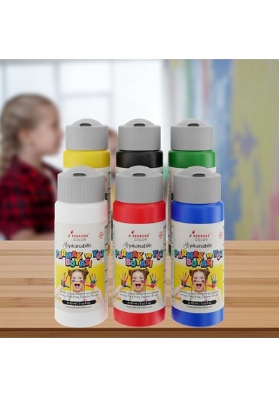 Ana Renkler Parmak Boyası 6'lı Set 6x60ml