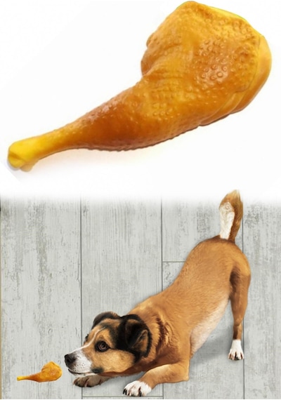 Köpekler İçin Oyuncak Tavuk Budu Çok Renkli