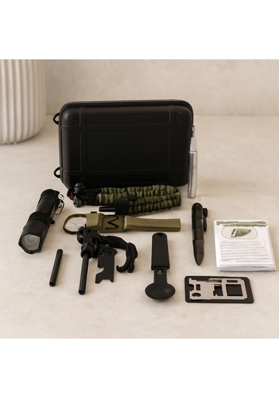 12 Parça Kamp Ve Hayatta Kalma Seti Survival Kit