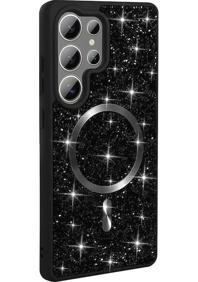 Galaxy Uyumlu S25 Ultra Kılıf Parlak Taşlı Tasarım Zore Pırlanta Kapak