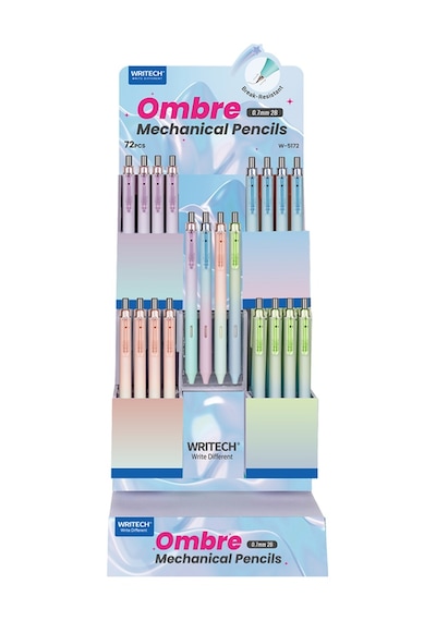 Wrıtech W-5172 Ombre 0,7mm Versatil Kalem - 72'li Dısplay 001 Siyah