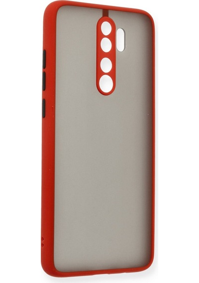 Newface Xiaomi Redmi Note 8 Pro Kılıf Montreal Silikon Kapak - Kırmızı Kırmızı