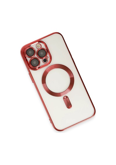 Ilkeshop Newface Apple iPhone Uyumlu 15 Pro Kılıf Kross Magneticsafe Kapak - Kırmızı