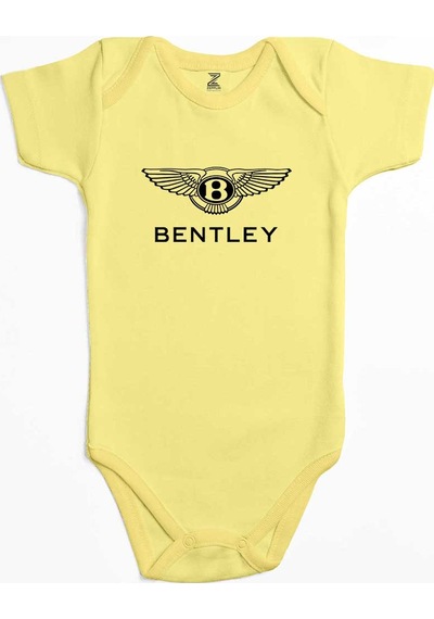 Zepplin Giyim Bentley Logo Ekru Bebek Body Zıbın