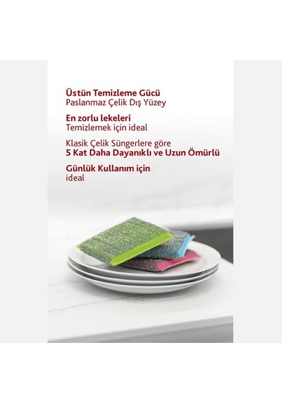 Vileda Glitzi Power Inox Ovma Süngeri