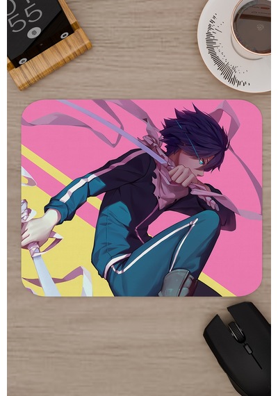Noragami Kaymaz Dikişli Kauçuk Oyuncu Mousepad V3 - 22x18 Gaming Mouse Pad Fare Altlığı