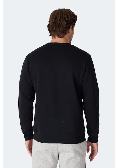 Slazenger Megar I Erkek Siyah Sweatshirt Siyah