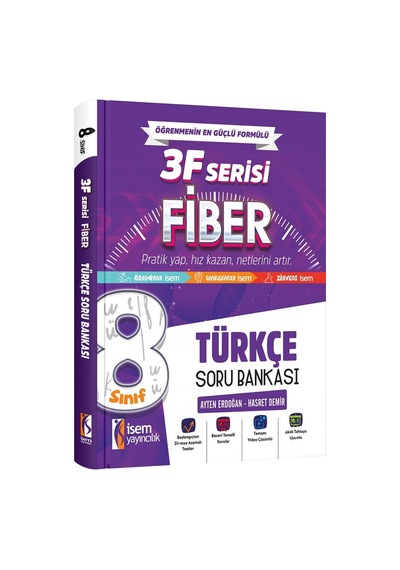 İsem 8. Sınıf Fiber Türkçe Soru Bankası İsem Yayıncılık