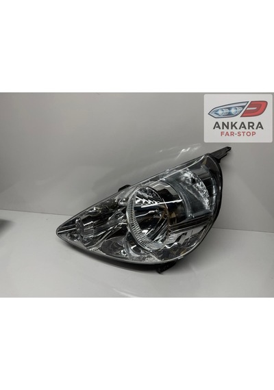 Honda Jazz 2002 - 2006 Ön Far Lambası Sol Manuel - Motorsuz İçi Beyaz Tip - Sol