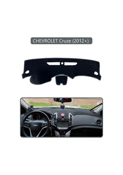 Chevrolet Cruze 2012+ Torpido Koruma Halısı Gri Kenar