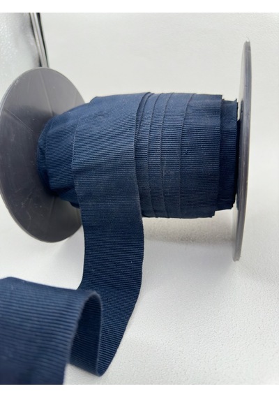 5 Cm Polyester Grogren Şerit-5 Metre-lacivert