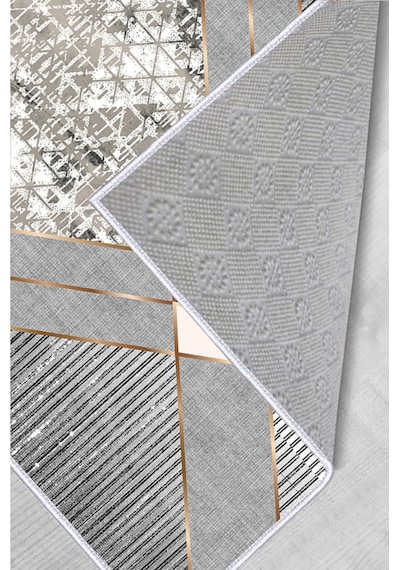 Rovigo Home Dijital Baskı Yıkanabilir Kaymaz Taban Salon Halısı RVG0058-SD1181 Çok Renkli
