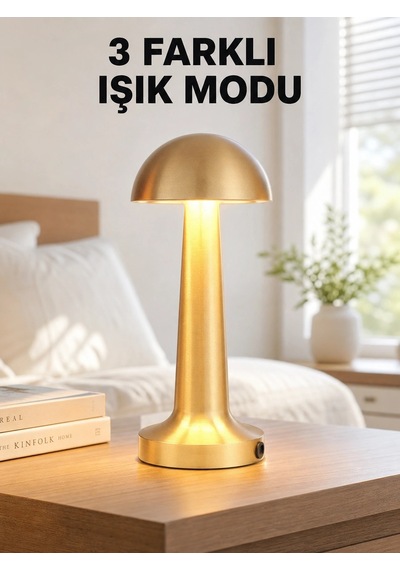 Şarjlı Dimmerli Led Masa Lambası 4-8 Saat Aydınlatma Yeni Nesil Çok Renkli