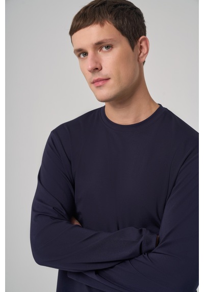 Morven Erkek Lacivert Trend Bisiklet Yaka Rayon Sweatshirt 26ks063005200 Lacivert