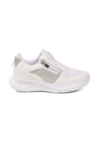 Ruffon 1017 Z Beyaz-gümüş Kadın Spor Ayakkabı Beyaz - Gümüş