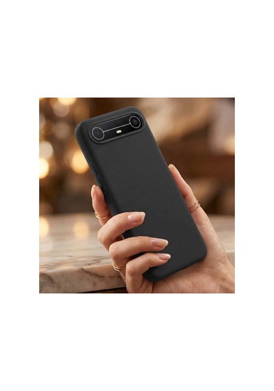 Caseonn Tecno Spark Slim 5g Kılıf Esnek Yumuşak Mat Silikon Siyah