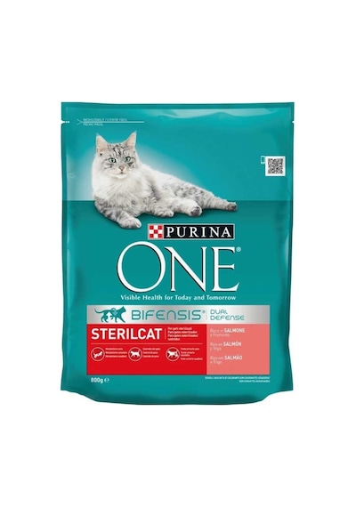 Purina One Somonlu Kısırlaştırılmış Yetişkin Kedi Maması 2 x 800 G