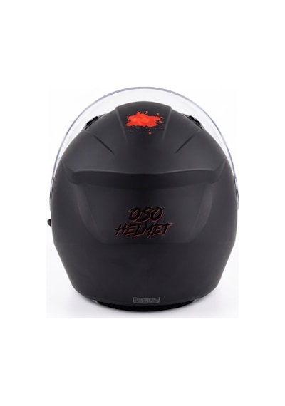 Oso Helmet Yarım Kask Gözlüklü Siyah - M Beden
