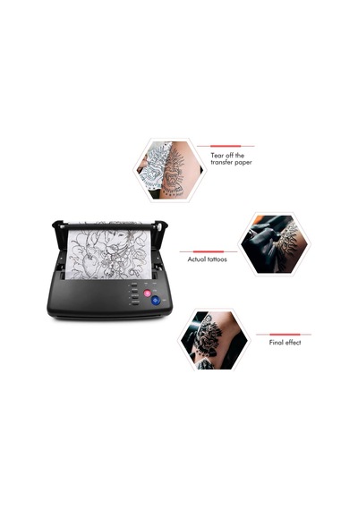 Thermal Copier Machine Prt1 Siyah Dövme Stencil Termal Yazıcı