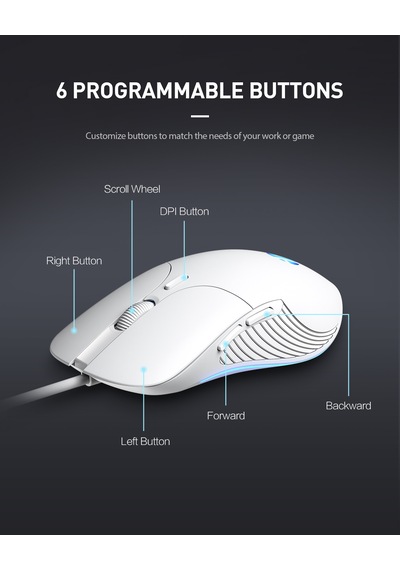 Inphıc B2 Rgb Aydınlatmalı Sessiz Kablolu Gaming Mouse