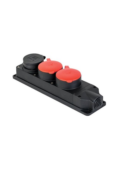 Mete Enerji 3x25a. 2 Ad./1x16a. 1 Ad. Üçlü Grup Priz 401051
