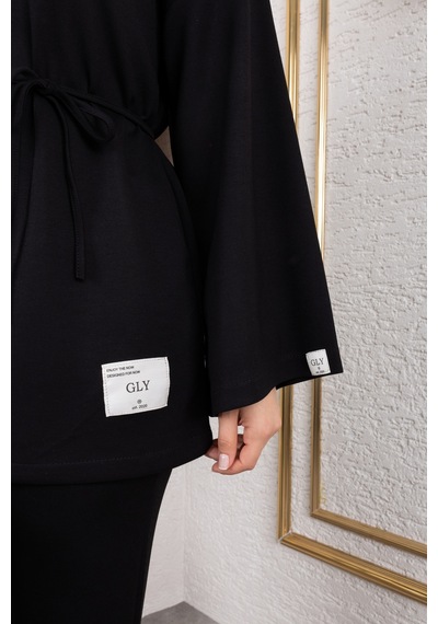 Nevayla Moda Mevsimlik Modal Kumaş Takım - T114 Siyah