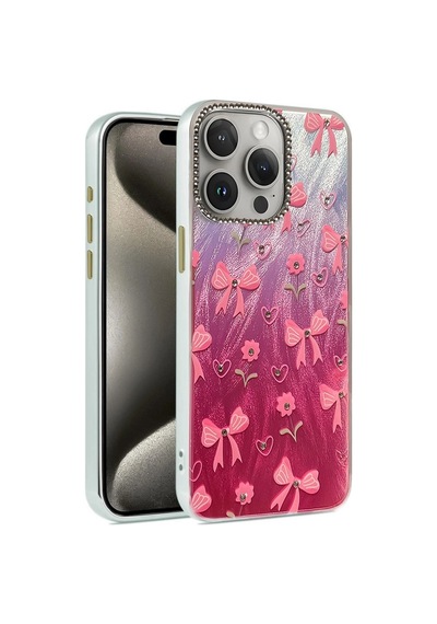 Apple iPhone Uyumlu, 14 Pro Kılıf Blade Aynalı Desenli Kapak - Desen 3