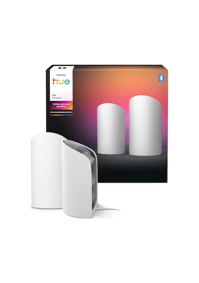 Philips Hue Flare 2'li Paket Akıllı Duvar Aydınlatma - Beyaz Rgb - Ayarlanabilir Renk Sıcaklığı Ve Parlaklık