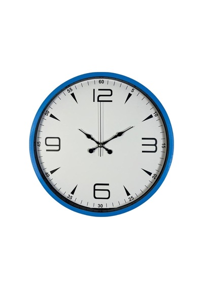 36 Cm Mavi Dekoratif Duvar Saati Diğer 13857497