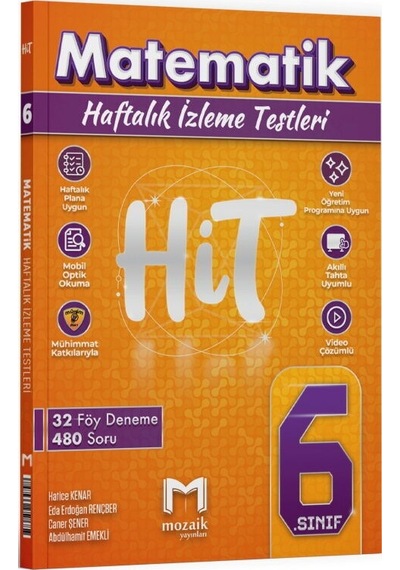 2027 Mozaik Yayınları 6. Sınıf Matematik Hit 32 Deneme