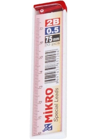 Min 0.5 MM Cetvelli Kalem Ucu 75 MM Mikro Uç