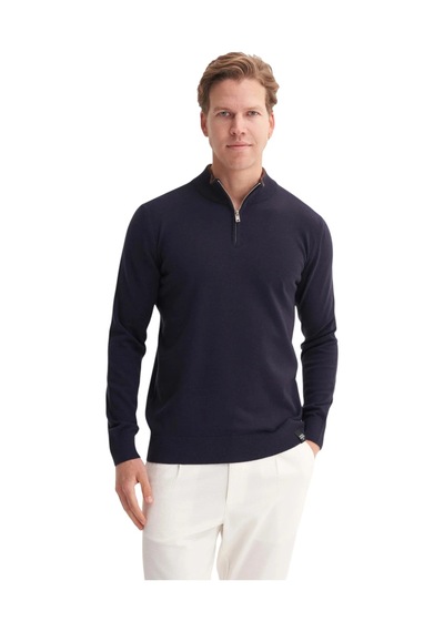 Cazador Premium Courspoun Slim Fit Yarım Balıkçı Kazak-33250 Lacivert