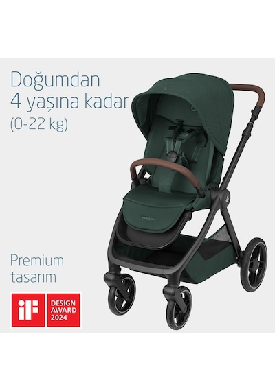 Maxi-Cosi Oxford Çift Yönlü Seyahat Sistem Olabilen Bebek Arabası Twillic Green