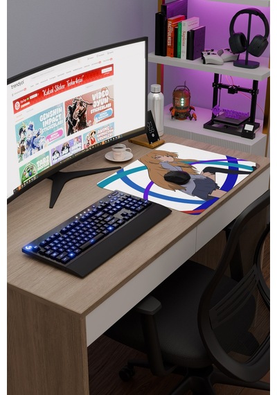 Toradora Anime V2 - 48x40 Xl Gaming Kauçuk Kaymaz Taban Mouse Pad Fare Altlığı