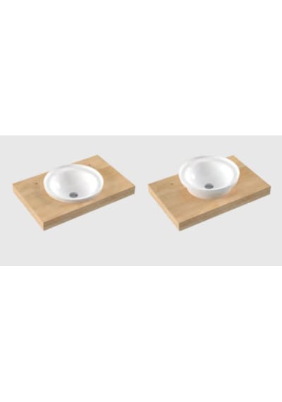 Serel Helios 46 CM Tezgah Üstü Çanak Lavabo Hl35D x s110H