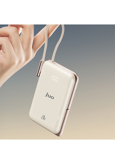 Juo MT03280 10000 mAh Standlı 20 W Type-C Magsafe Powerbank Beyaz