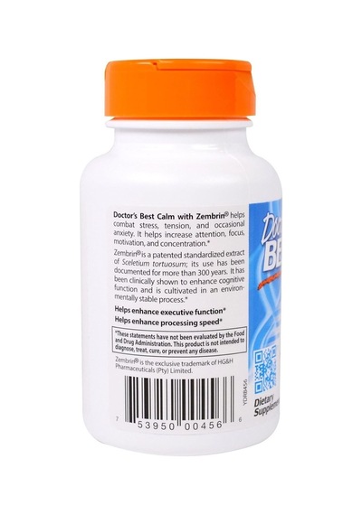 Doctor's Best Calm-z With Zembrin 25 Mg 60 Veggie Kapsül