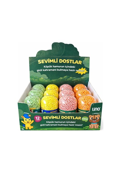 Lino Kurumayan Köpüklü Oyun Hamuru Sevimli Dostlar Çok Renkli