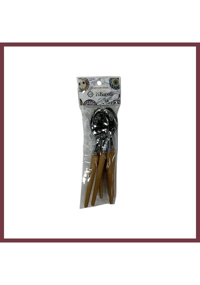 Storeşahin Ahşap Saplı Metal Küçük Kaşık Shn0720