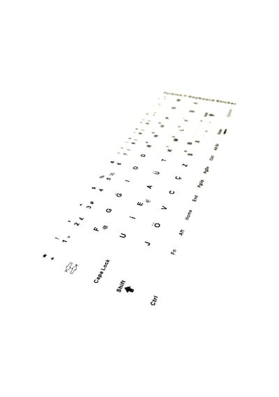 Aghbilgisayar F Klavye Stiker Türkçe Klavye Yapışkan Harf Turkish F Keyboard