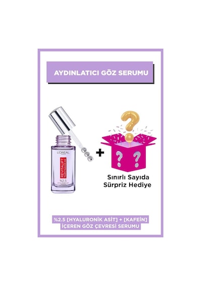 L'oréal Paris Revitalift Filler Aydınlatıcı Göz Serumu 20ml + Sürpriz Kutu pktsurprzfillereyeserumset-10923