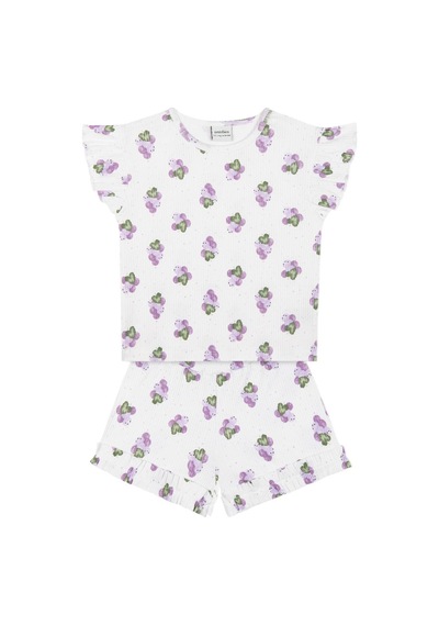 Antebies Üzüm Sezonu Şortlu Pijama Takımı Mor