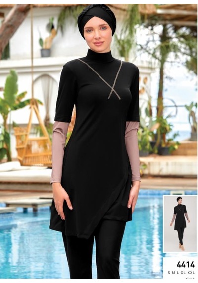 Adasea Norman 4414 Tam Boy Tasarım Tesettür Mayo 001
