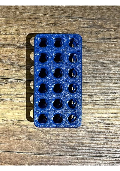 18'li Eppendorf Tüpü Standı Mavi